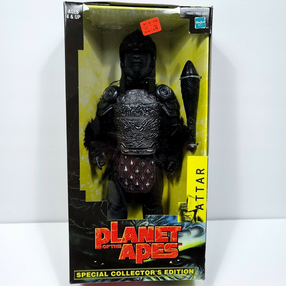 Planet of the Apes Action Figure Attar Collector&#39;s Edition 12&quot; 2001 Hasb... - $27.76