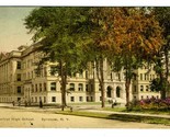 Central High School Syracuse New York Postcard Hand Colored 1910&#39;s Alber... - £9.49 GBP