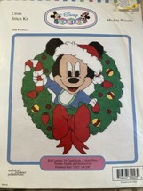 Disney Babies Mickey Wreath (Christmas) Cross Stitch Kit 32023 New In Package - £21.61 GBP
