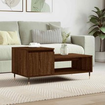 Modern Wooden Living Room Coffee Table With Door &amp; Open Storage Compartment Wood - £53.23 GBP+
