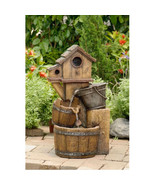 Jeco Bird House Outdoor Water Fountain Without Light - $292.65 CAD