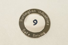 Jewelry Employee Pin Sterling Silver BURLINGTON Industries Safe Driving 9 Year - £19.77 GBP