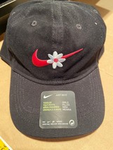Nike Girl&#39;s Floral Swoosh White Hat 2-4 T *NEW* pp1 - $14.99