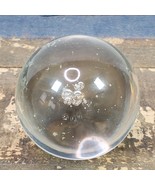 Vintage Ball Glass Paperweight w/ Bubbles 3 Inch Round - $35.83 CAD