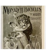 Monarch Bicycles Lion 1897 Advertisement Victorian Bike World Favorite A... - $374.24 MXN