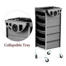 Salon Spa Trolley Storage Cart Coloring Beauty Rollabout Hair Dryer Holder Cart - £78.32 GBP