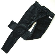 NWT 7 For All Mankind Ankle Skinny in Blackened Emerald Velvet Stretch Pants 25 - £49.00 GBP