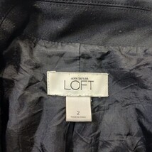 Ann Taylor Loft Women’s Black Two-Button Stretch Coat Jacket Size 2 image 3