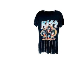 Kiss Unisex 70s T Shirt With Multiple Zippers - £26.84 GBP