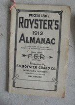Vintage 1912 Booklet - Royster&#39;s Almanac FS Royster Guano Company - $18.81