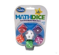 Math Dice Jr. Mental Math Dice Game Think Fun Ages 6+ Classroom Home School NEW  - £5.77 GBP