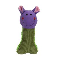 Soft Plush Dog Toy with Squeaker Funny Green and Purple Shaggy Choose Ch... - $14.15+