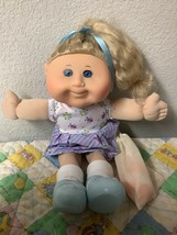 Cabbage Patch Kid Girl Blonde Cornsilk Ponytail Blue Eyes JAAKS 2011 O.A.A. - £115.90 GBP