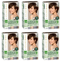 6-New Natural Instincts Clairol Non-Permanent Hair Color - 5A Medium Cool Brown - £51.52 GBP