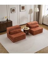 Orange Convertible Mahjong Floor Sofa Bed, DIY Modular, No Assembly - $8,297.56 MXN