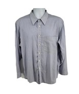 Christian Dior Monsieur Long Sleeve Button Dress Shirt 17.5 / 34 Blue St... - £19.38 GBP