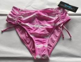 California Waves Pink High Waist Swim Bottoms Size Small - £11.17 GBP