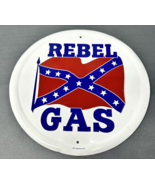 Rebel Gas Sign 4&quot;1 Imports, Inc Iron 12&quot; Diameter Nice Shape - €106,38 EUR