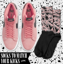 Abstract Socks For N Sb Zoom Blazer Mid Skate Pink Salt Shirt - £16.53 GBP