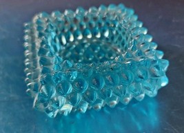 VTG Light Blue Square Hobnail Small Candle Tea Light Holder Trinket 3x3 ... - $190.17 MXN
