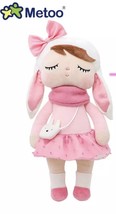Metoo Angela Bunny Rabbit Ears Plush Doll Adorable New With Tags - £14.86 GBP