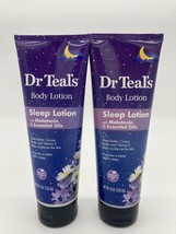 Pack of 2 - New Dr Teal’s Body Lotion Sleep with Melatonin &amp; Essential Oil 8 oz - £11.36 GBP