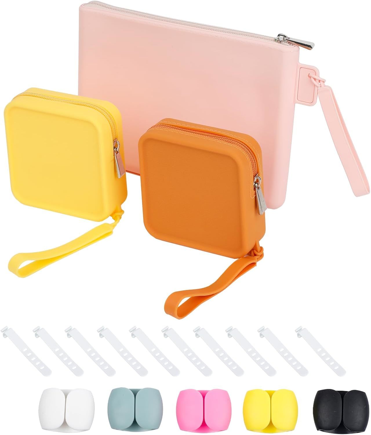Yesesion 3 Pack Colored Travel Cord Organizer Bags With Wire Ties,, And ... - $29.92