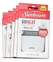 5 Packs 2 Sunbeam Go Heat Portable Heated Patches Refill Kit Reusable Ge... - $29.99