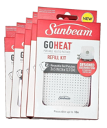 5 Packs 2 Sunbeam Go Heat Portable Heated Patches Refill Kit Reusable Ge... - £24.05 GBP