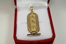 Ägyptische personalisierte 18K Goldkartusche Hieroglyphen auf Bestellung... - £604.03 GBP