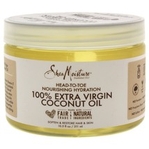 Shea Moisture 100% Extra Virgin Coconut Oil Head-to-Toe Nourishing Hydration for - £16.77 GBP