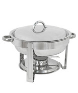 Classic Round 5 Qt. Stainless Steel Chafing Dishes Buffet Catering - £52.74 GBP