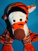 Disney Tigger Plush Orange Tiger Big 17&quot; Large Sits Stuffed Animal Disneyland - £9.89 GBP