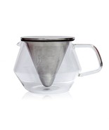 Kinto 850 ml (29 fl. oz) Glass Carat Teapot Infuser - Specialized Lid &amp; ... - £28.73 GBP