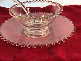 Crystal Candlewick Mayo Set Depression Glass Mint - $34.99