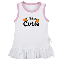 Little Cutie Orange Pattern Dresses Newborn Baby Princess Dress Infant Skirts - £10.62 GBP