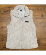 Patagonia Women&#39;s Large Los Gatos Fuzzy Fleece Gray Vest Hiking Outdoors... - $41.85