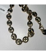 Edforce Stainless Steel Chunky  Link Necklace +24&quot; GOLD TONE NEW - $1,246.80 MXN