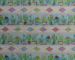 Cotton Cactus Cacti Southwestern Nature Cotton Fabric Print by the Yard ... - £9.53 GBP