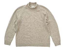 Abercrombie Fitch Mens XL Light Brown/ Beige Marled Easy Fit Roll Neck Sweater - £42.28 GBP