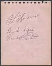 1940&#39;S SIGNED ALBUM PAGE X4 PHIL MASI AL UNSER DICK SIPEK ARNOLD CARTER ... - €20,96 EUR