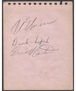 1940&#39;S SIGNED ALBUM PAGE X4 PHIL MASI AL UNSER DICK SIPEK ARNOLD CARTER ... - $449.24 MXN