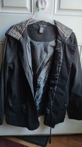 Paper Tee Women&#39;s Western hoodie jacket XL black cotton - $12.99