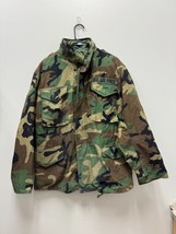 USGI COAT COLD WEATHER FIELD WOODLAND CAMO M-65 JACKET - MEDIUM REGULAR. - $46.75