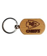 Kansas City Chiefs 2 Sided Laser Engraved Wood Keychain (NEW) - $7.89