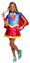 Costume Kids DC Superhero Girls Deluxe Supergirl Costume Medium - £65.37 GBP
