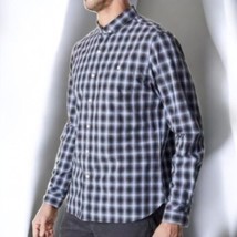 7 Diamonds Mens Shirt Small Button Down Higher Ground Long Sleeve NEW Blue Gray - £42.72 GBP