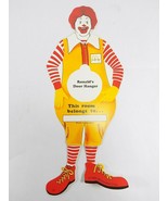 1992 Ronald McDonald Door Hanger Ronald&#39;s Door Hanger NEW MINT CONDITION... - $2.70 CAD