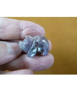 (Y-PIG-503d) little 1&quot; purple Amethyst crystal PIG pigs gemstone FIGURIN... - £6.75 GBP