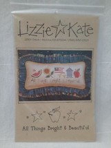 Lizzie Kate Cross Stitch Pattern All Things Bright &amp; Beautiful ~ Summer 4th July - £5.32 GBP